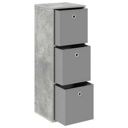 Dressoir met lade Beton Grijs 35 x 32 x 99,5 cm