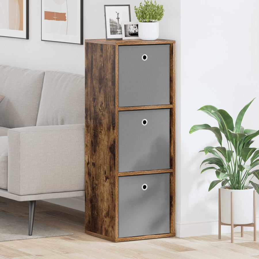 Dressoir met lade Gerookt eiken 35 x 32 x 99,5 cm