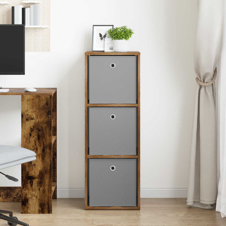 Dressoir met lade Gerookt eiken 35 x 32 x 99,5 cm