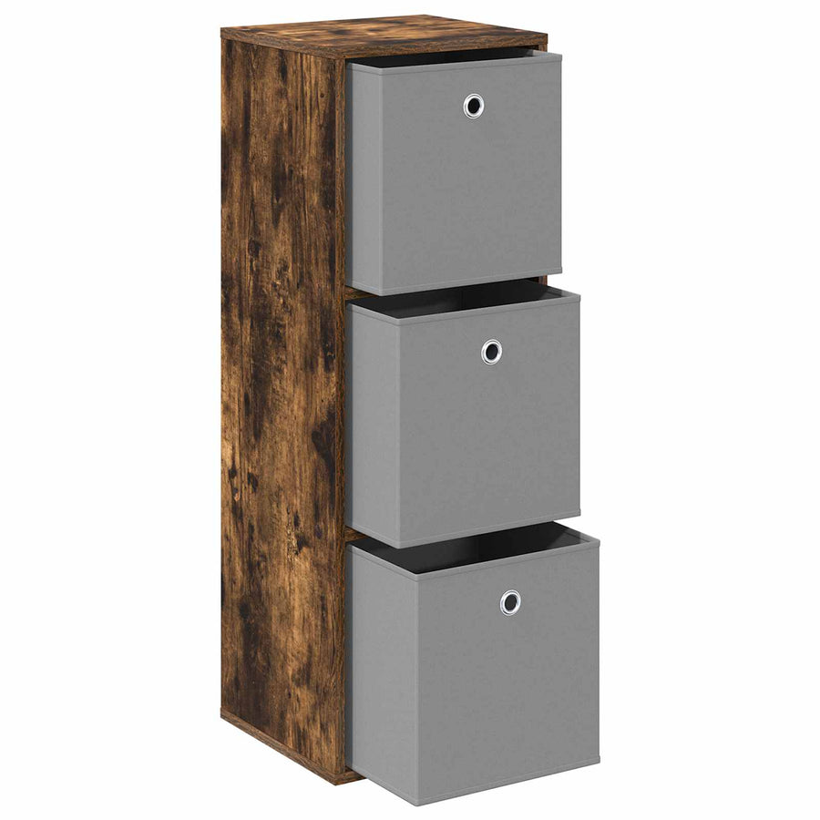 Dressoir met lade Gerookt eiken 35 x 32 x 99,5 cm