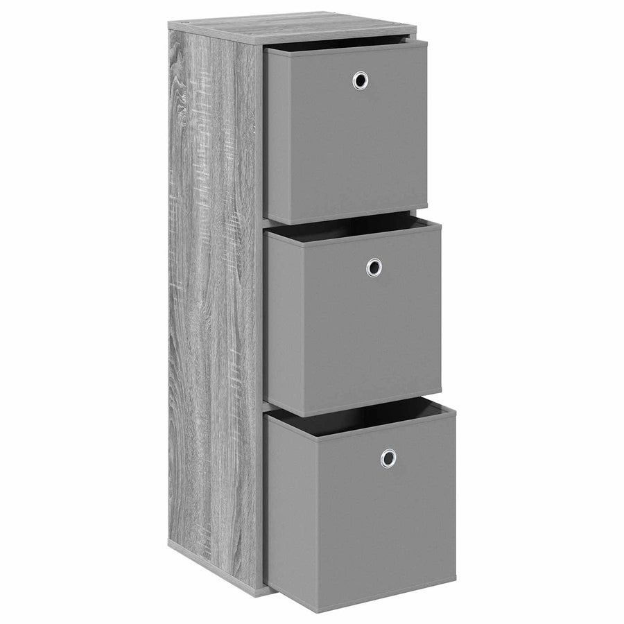 Dressoir met lade Grijs Sonoma 35 x 32 x 99,5 cm