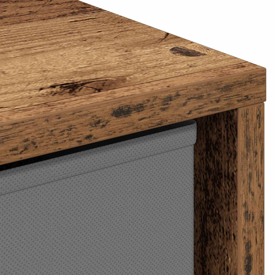 Dressoir met lade Oudhout 35 x 32 x 99,5 cm
