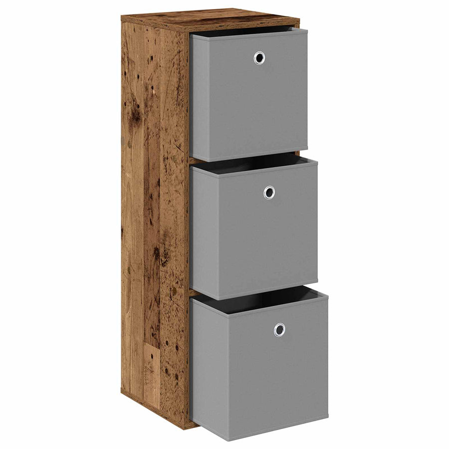 Dressoir met lade Oudhout 35 x 32 x 99,5 cm