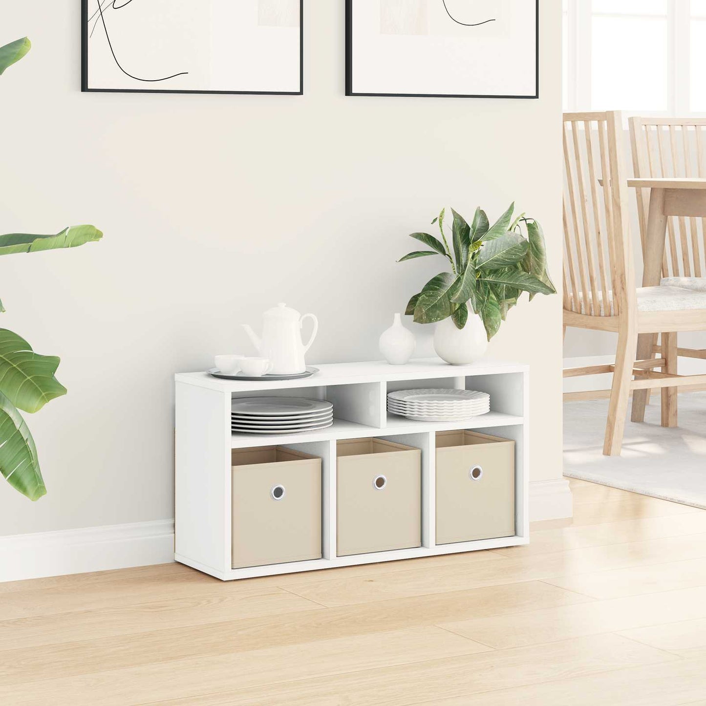 Laagkast met lade Wit 72 x 22,5 x 38 cm