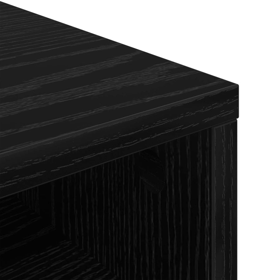 Laagkast met lade Zwart Eiken 72 x 22,5 x 38 cm