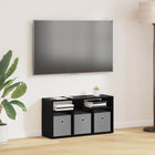 Low cabinet with drawer Black Oak 72 x 22.5 x 38 cm