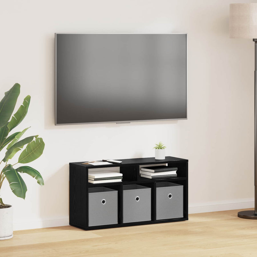 Laagkast met lade Zwart Eiken 72 x 22,5 x 38 cm