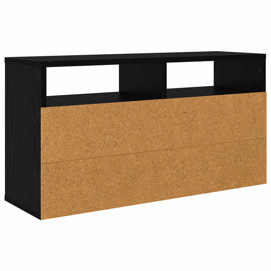Laagkast met lade Zwart Eiken 72 x 22,5 x 38 cm
