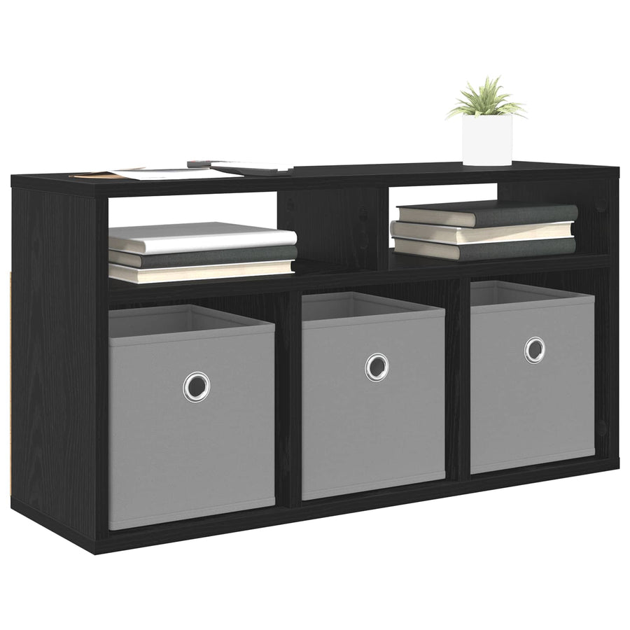 Laagkast met lade Zwart Eiken 72 x 22,5 x 38 cm