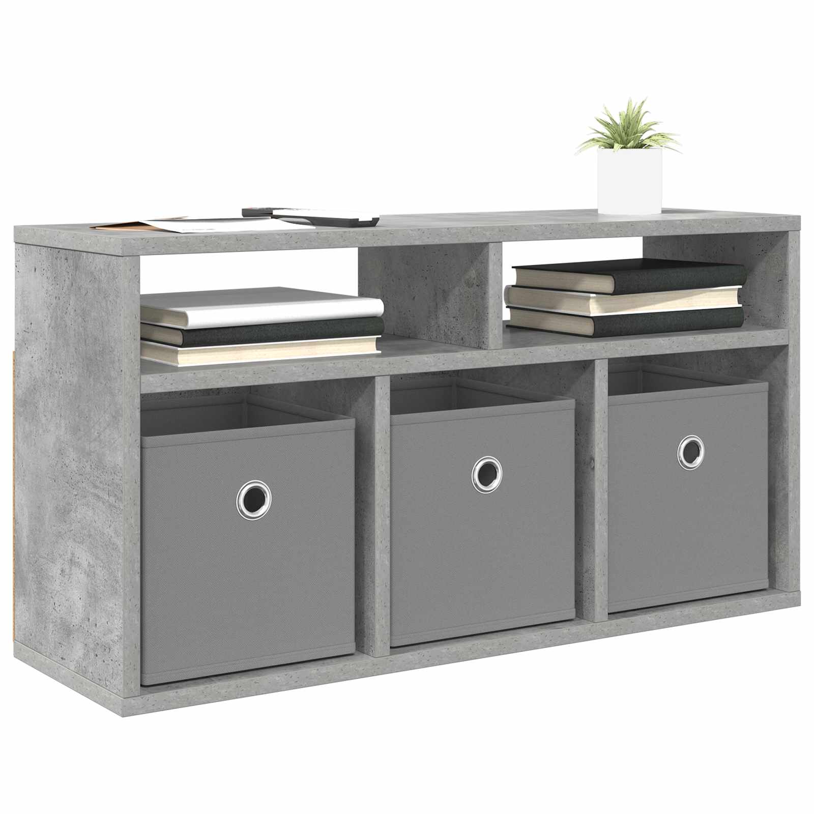 Laagkast met lade Beton Grijs 72 x 22,5 x 38 cm