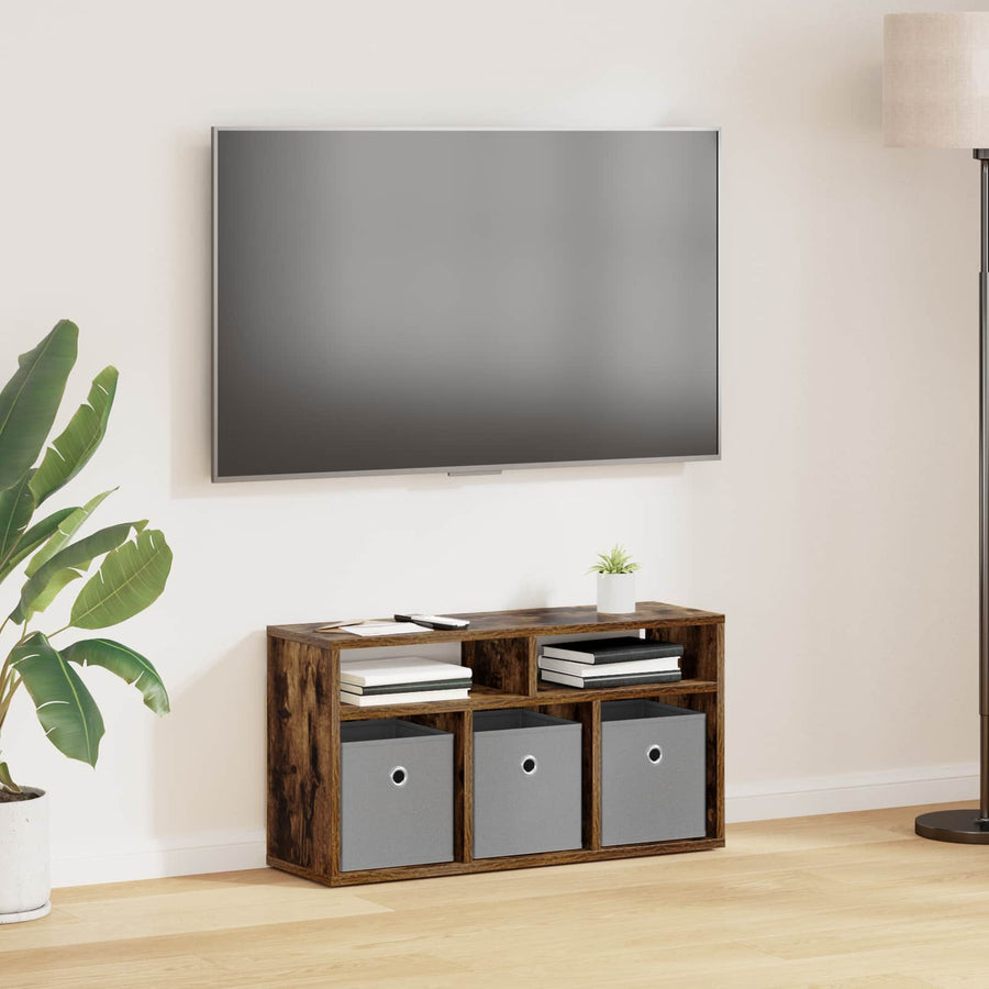 Laagkast met lade Gerookt eiken 72 x 22,5 x 38 cm