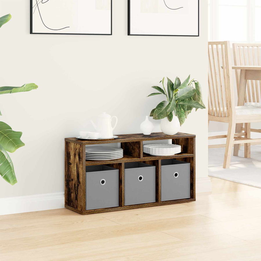 Laagkast met lade Gerookt eiken 72 x 22,5 x 38 cm
