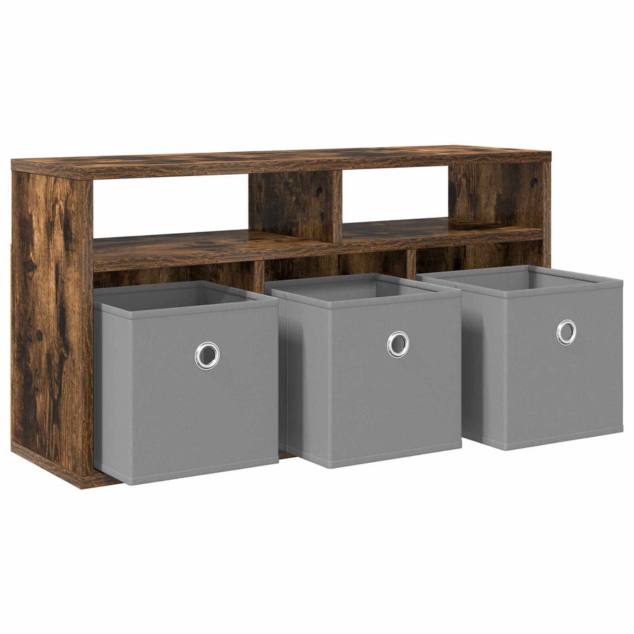 Laagkast met lade Gerookt eiken 72 x 22,5 x 38 cm