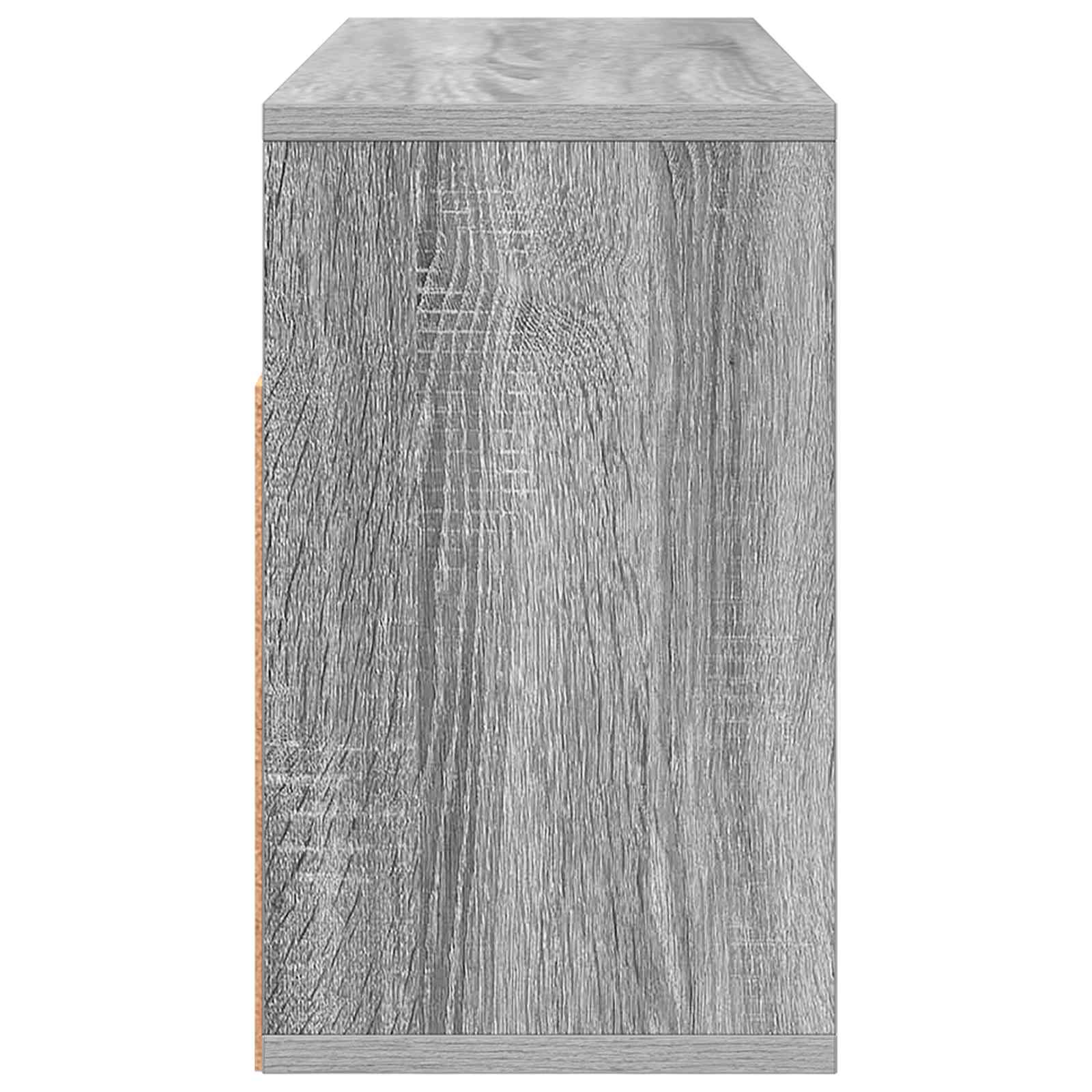 Laagkast met lade Grijs Sonoma 72 x 22,5 x 38 cm