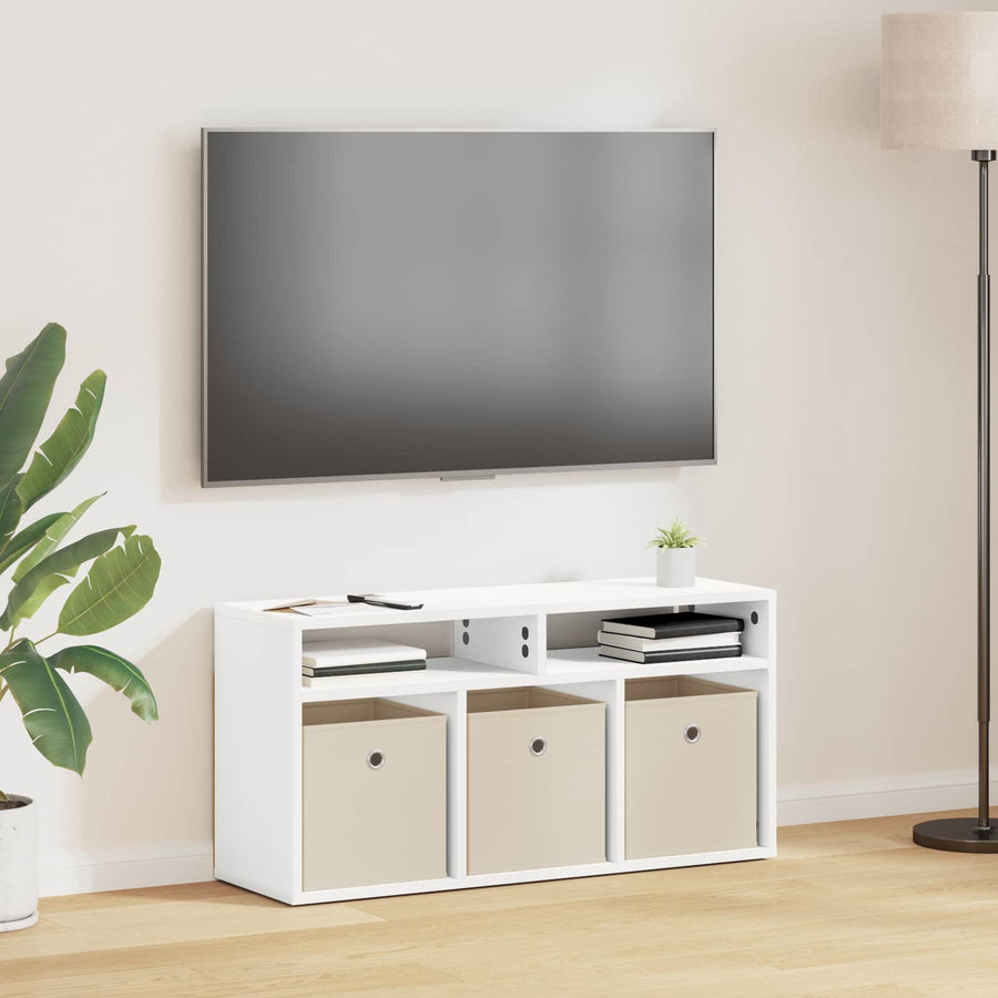 Laagkast met lade Wit 87 x 27,5 x 43 cm