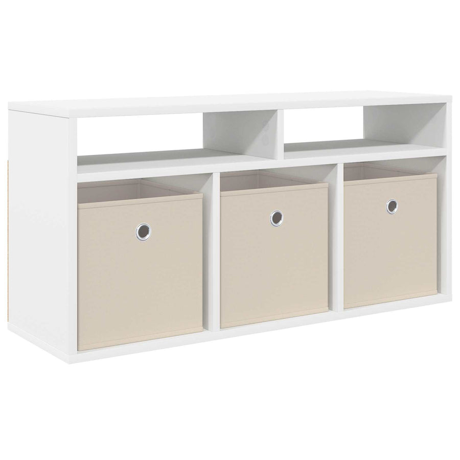 Laagkast met lade Wit 87 x 27,5 x 43 cm