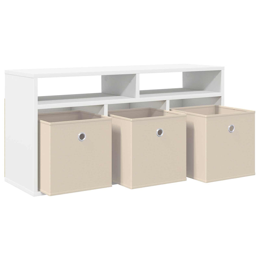 Laagkast met lade Wit 87 x 27,5 x 43 cm
