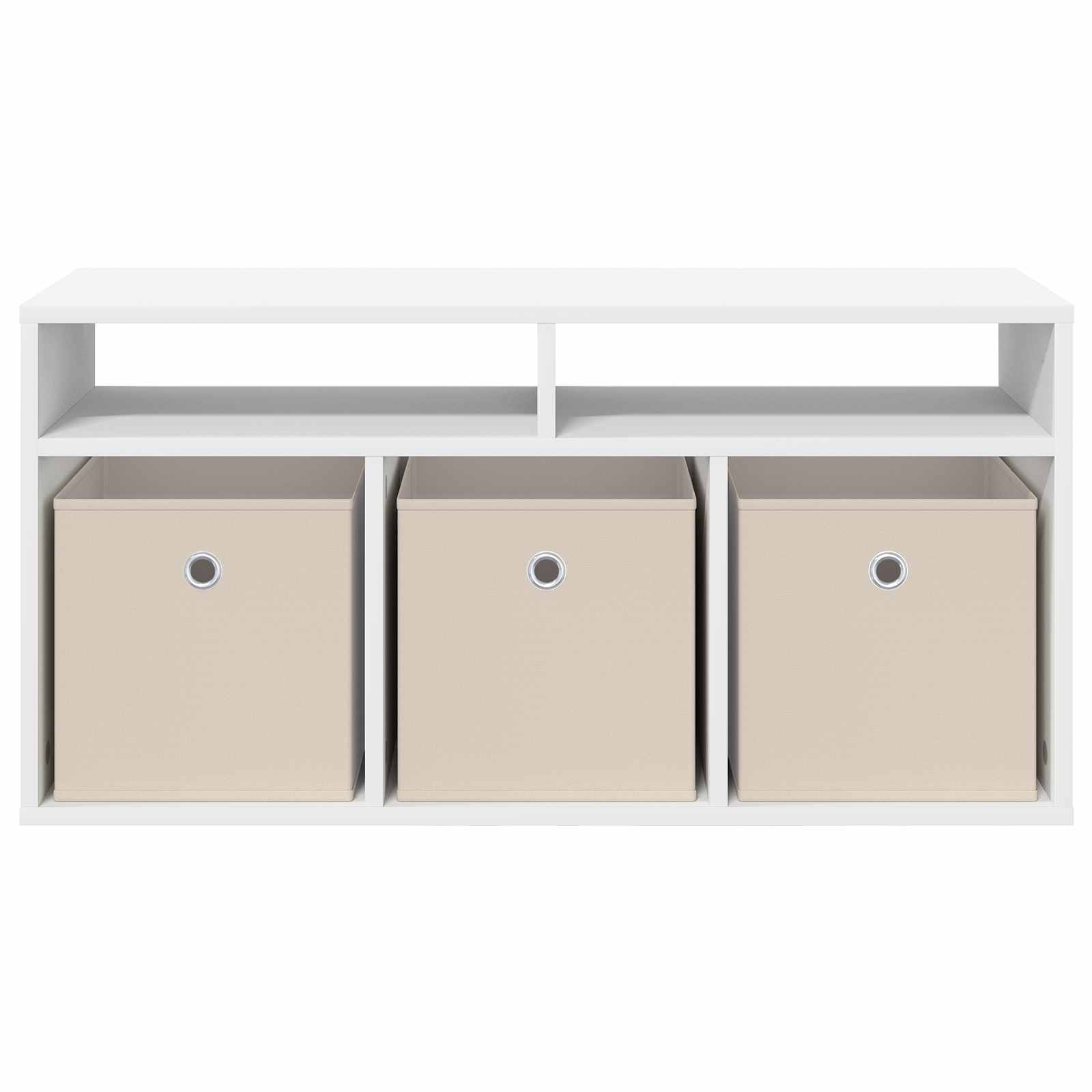 Laagkast met lade Wit 87 x 27,5 x 43 cm