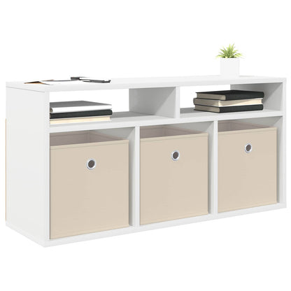 Laagkast met lade Wit 87 x 27,5 x 43 cm