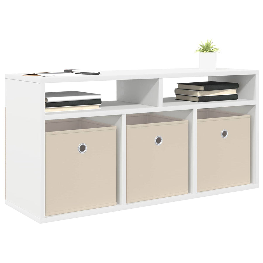 Laagkast met lade Wit 87 x 27,5 x 43 cm