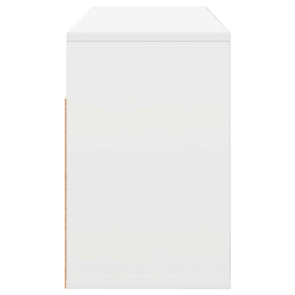 Laagkast met lade Wit 87 x 27,5 x 43 cm