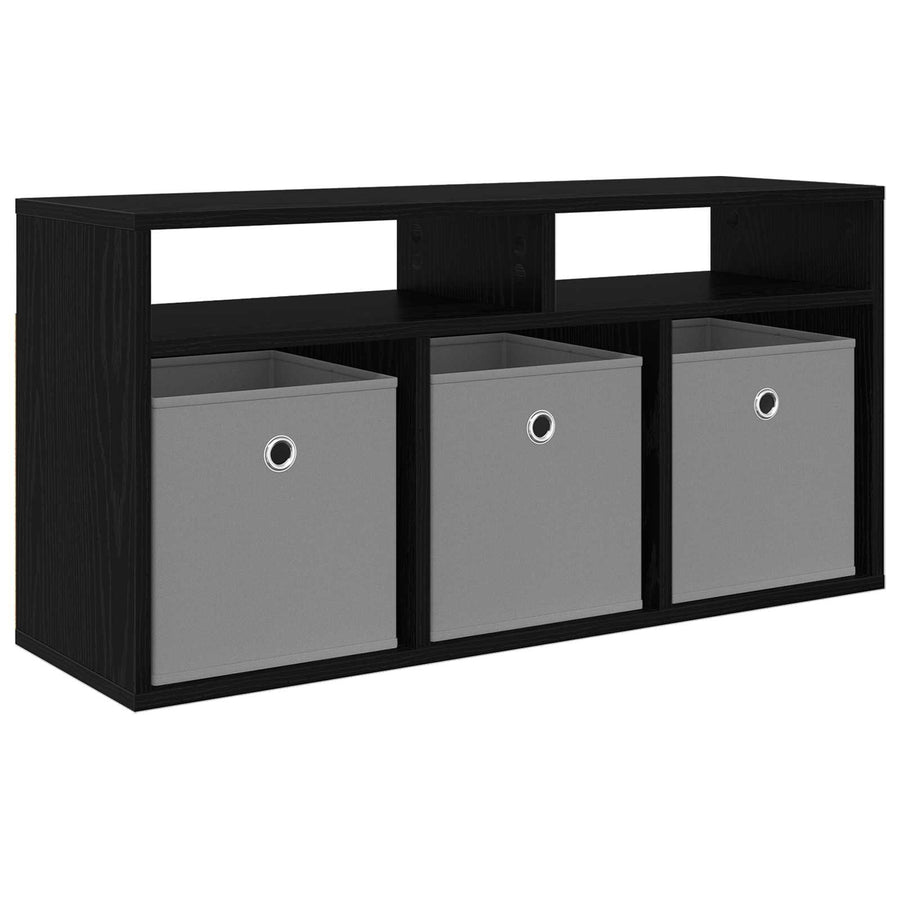Laagkast met lade Zwart Eiken 87 x 27,5 x 43 cm