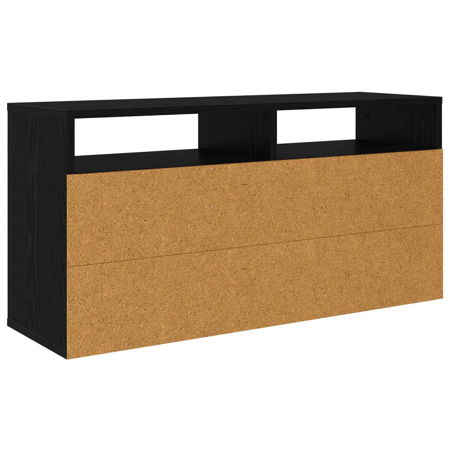 Laagkast met lade Zwart Eiken 87 x 27,5 x 43 cm
