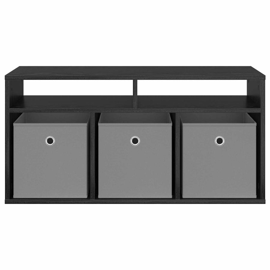 Laagkast met lade Zwart Eiken 87 x 27,5 x 43 cm