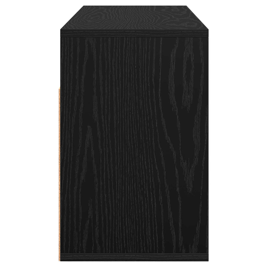 Laagkast met lade Zwart Eiken 87 x 27,5 x 43 cm