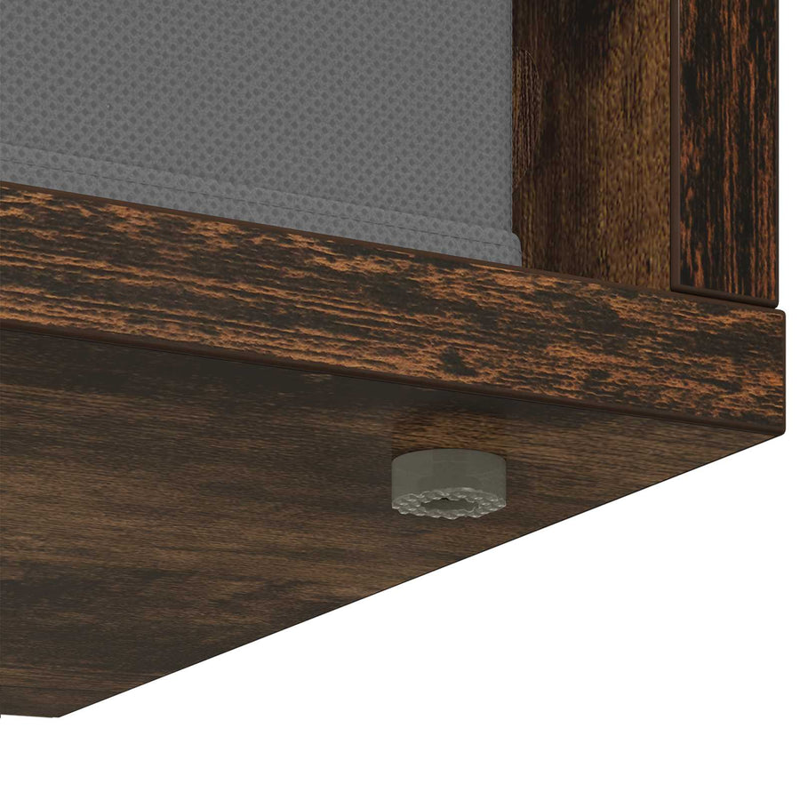 Laagkast met lade Gerookt eiken 87 x 27,5 x 43 cm