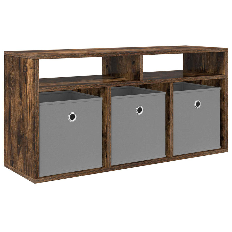 Laagkast met lade Gerookt eiken 87 x 27,5 x 43 cm
