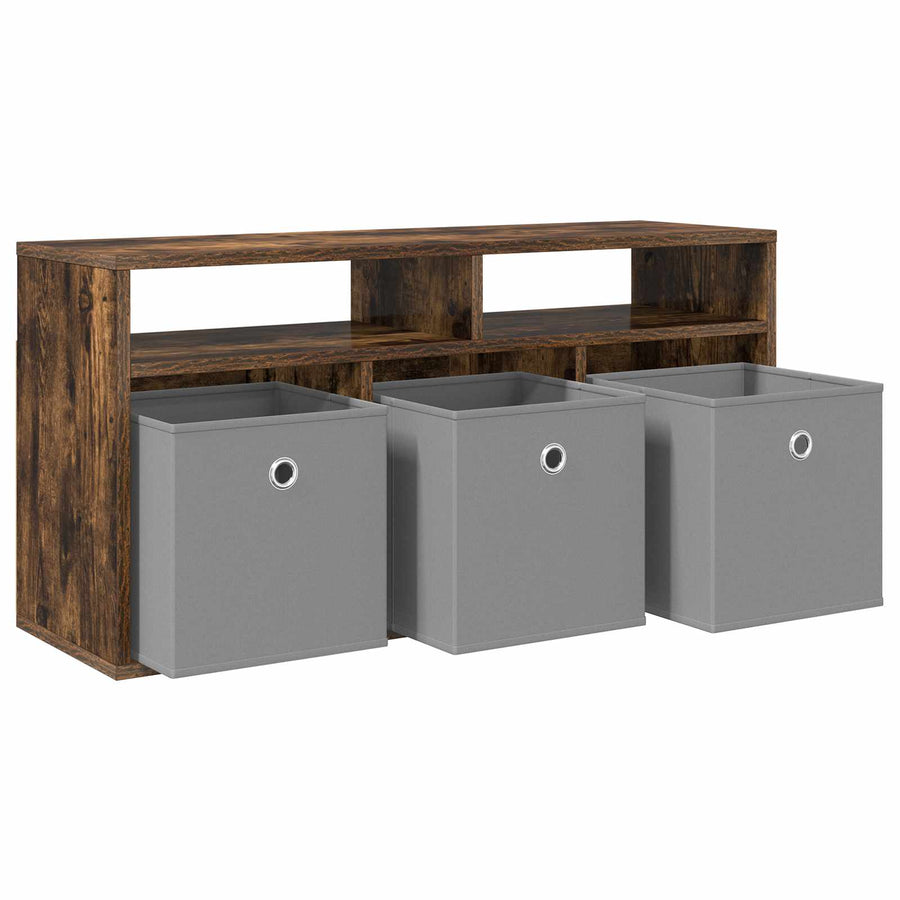 Laagkast met lade Gerookt eiken 87 x 27,5 x 43 cm
