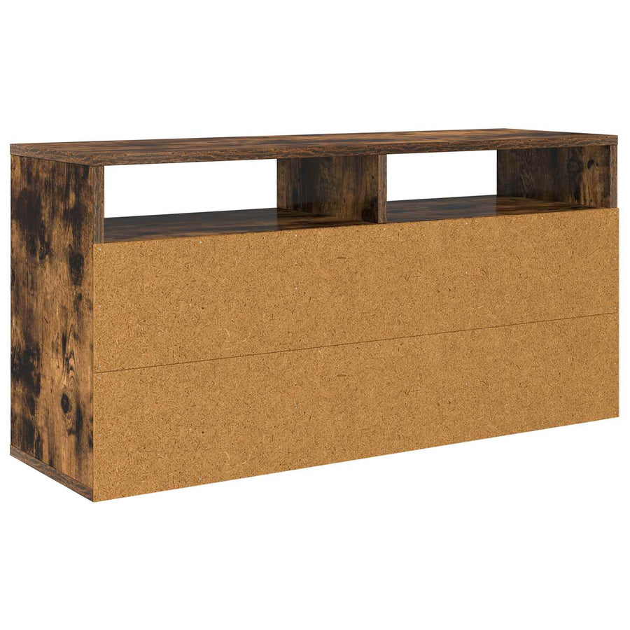 Laagkast met lade Gerookt eiken 87 x 27,5 x 43 cm