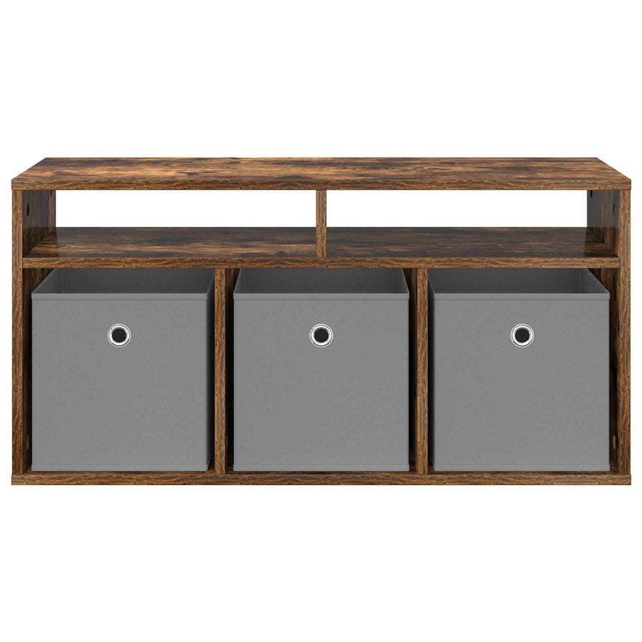 Laagkast met lade Gerookt eiken 87 x 27,5 x 43 cm