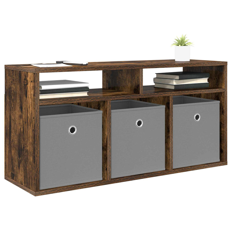 Laagkast met lade Gerookt eiken 87 x 27,5 x 43 cm