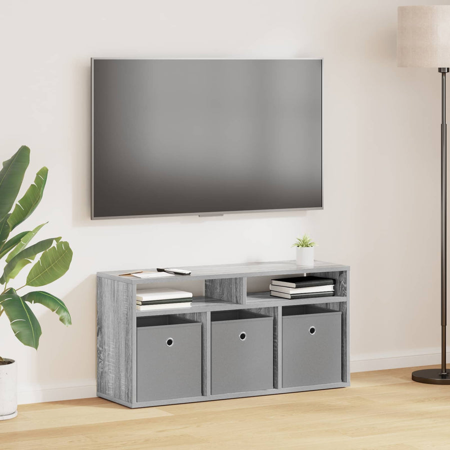 Laagkast met lade Grijs Sonoma 87 x 27,5 x 43 cm