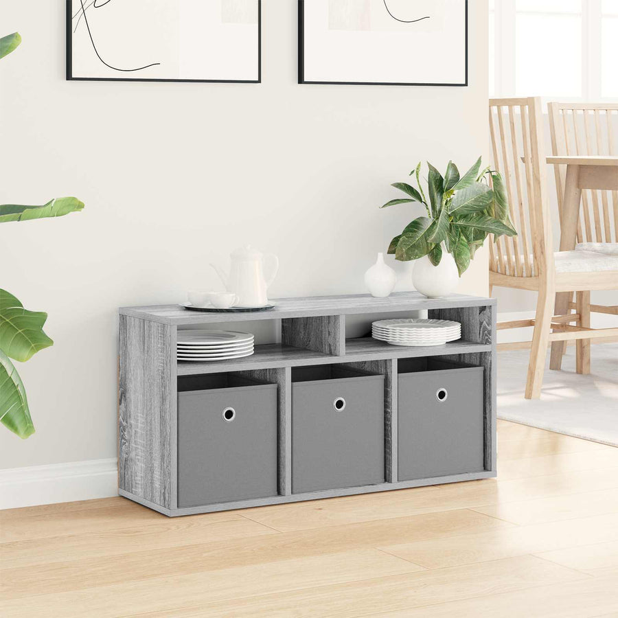Laagkast met lade Grijs Sonoma 87 x 27,5 x 43 cm