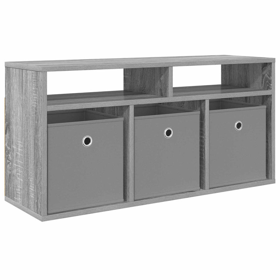 Laagkast met lade Grijs Sonoma 87 x 27,5 x 43 cm