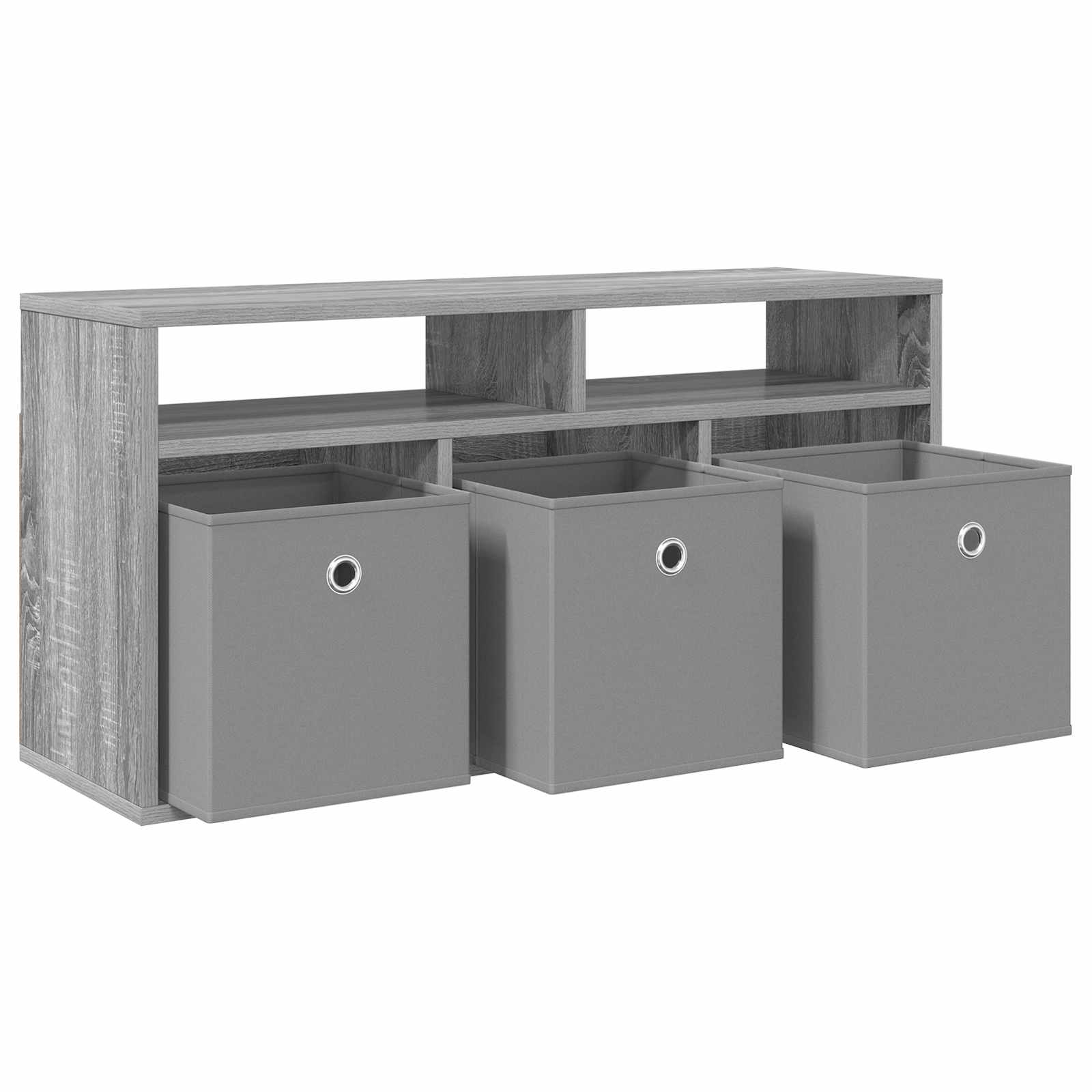 Laagkast met lade Grijs Sonoma 87 x 27,5 x 43 cm