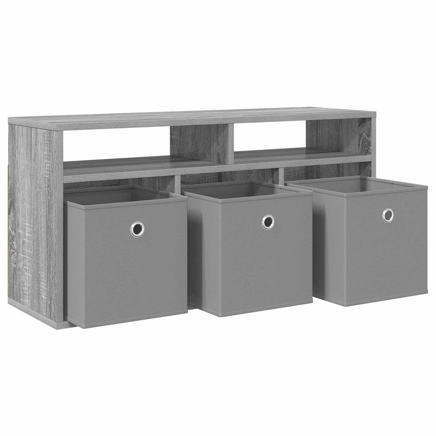 Laagkast met lade Grijs Sonoma 87 x 27,5 x 43 cm