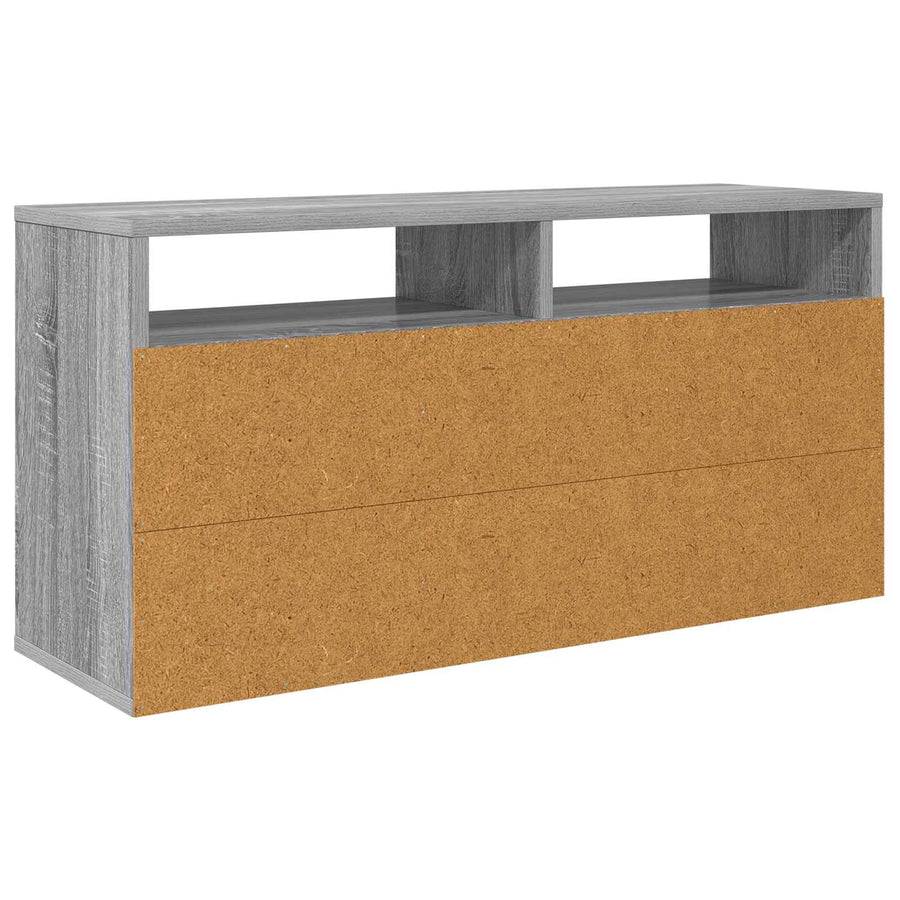 Laagkast met lade Grijs Sonoma 87 x 27,5 x 43 cm