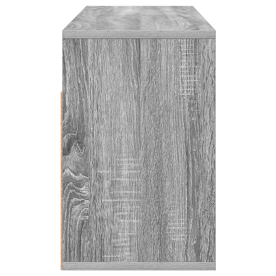 Laagkast met lade Grijs Sonoma 87 x 27,5 x 43 cm