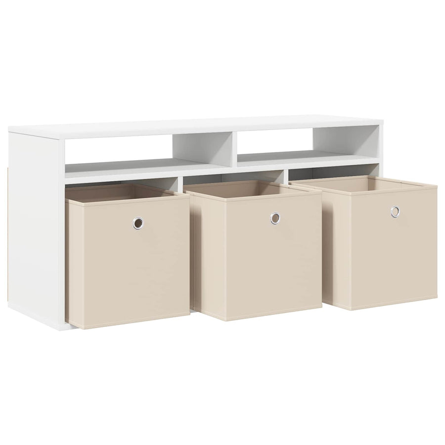 Laagkast met lade Wit 102 x 32 x 48,5 cm