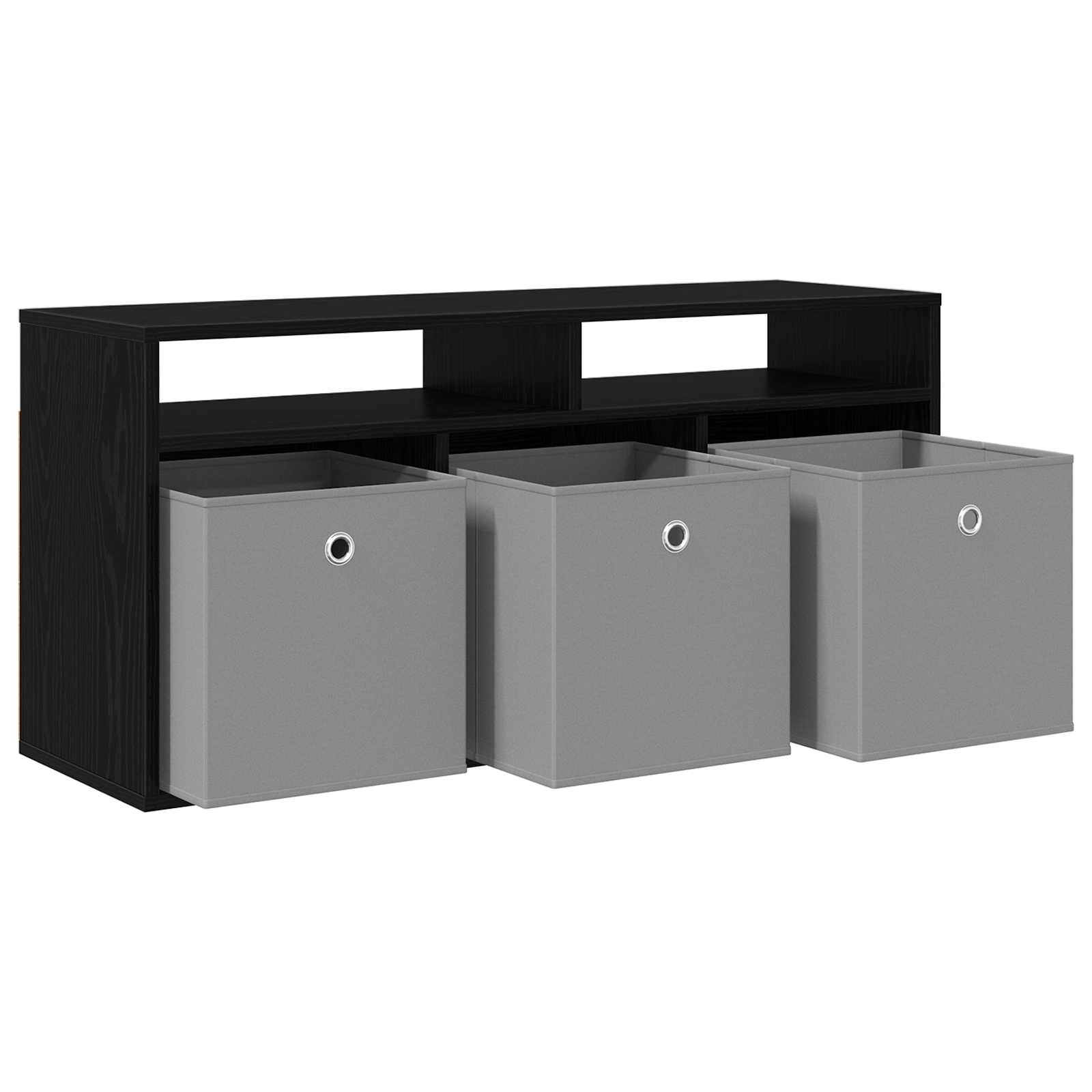 Laagkast met lade Zwart Eiken 102 x 32 x 48,5 cm