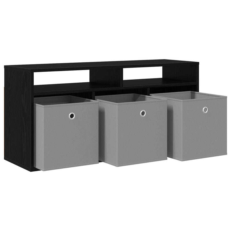 Laagkast met lade Zwart Eiken 102 x 32 x 48,5 cm