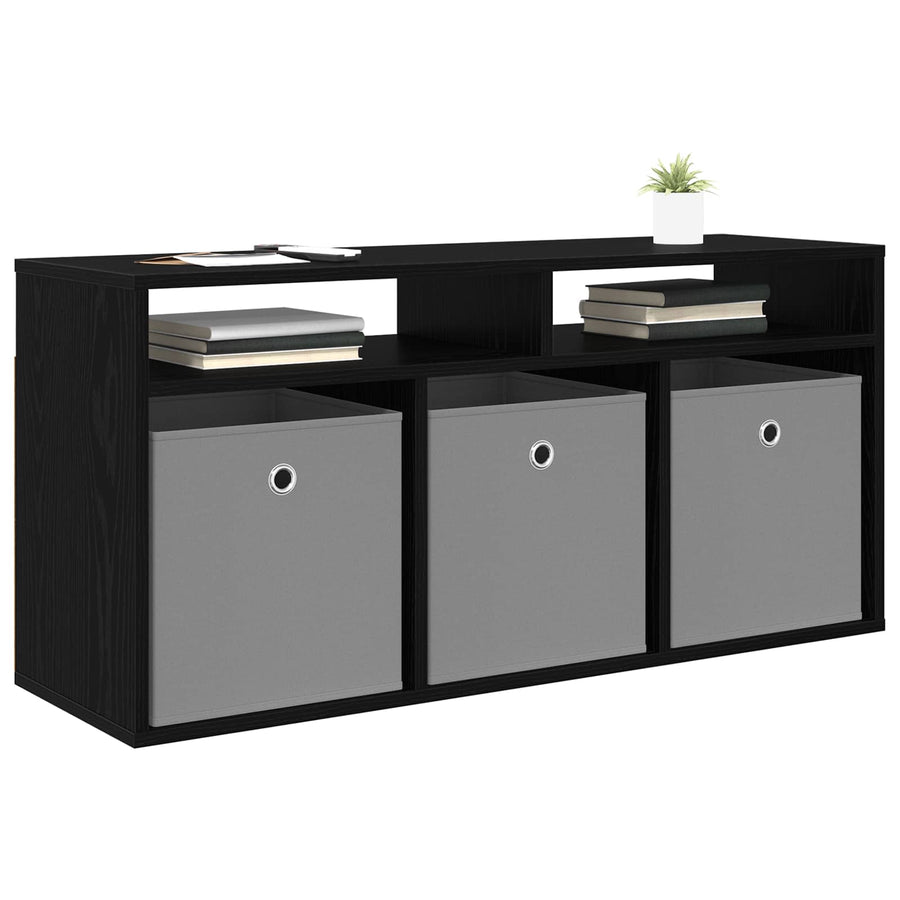 Laagkast met lade Zwart Eiken 102 x 32 x 48,5 cm