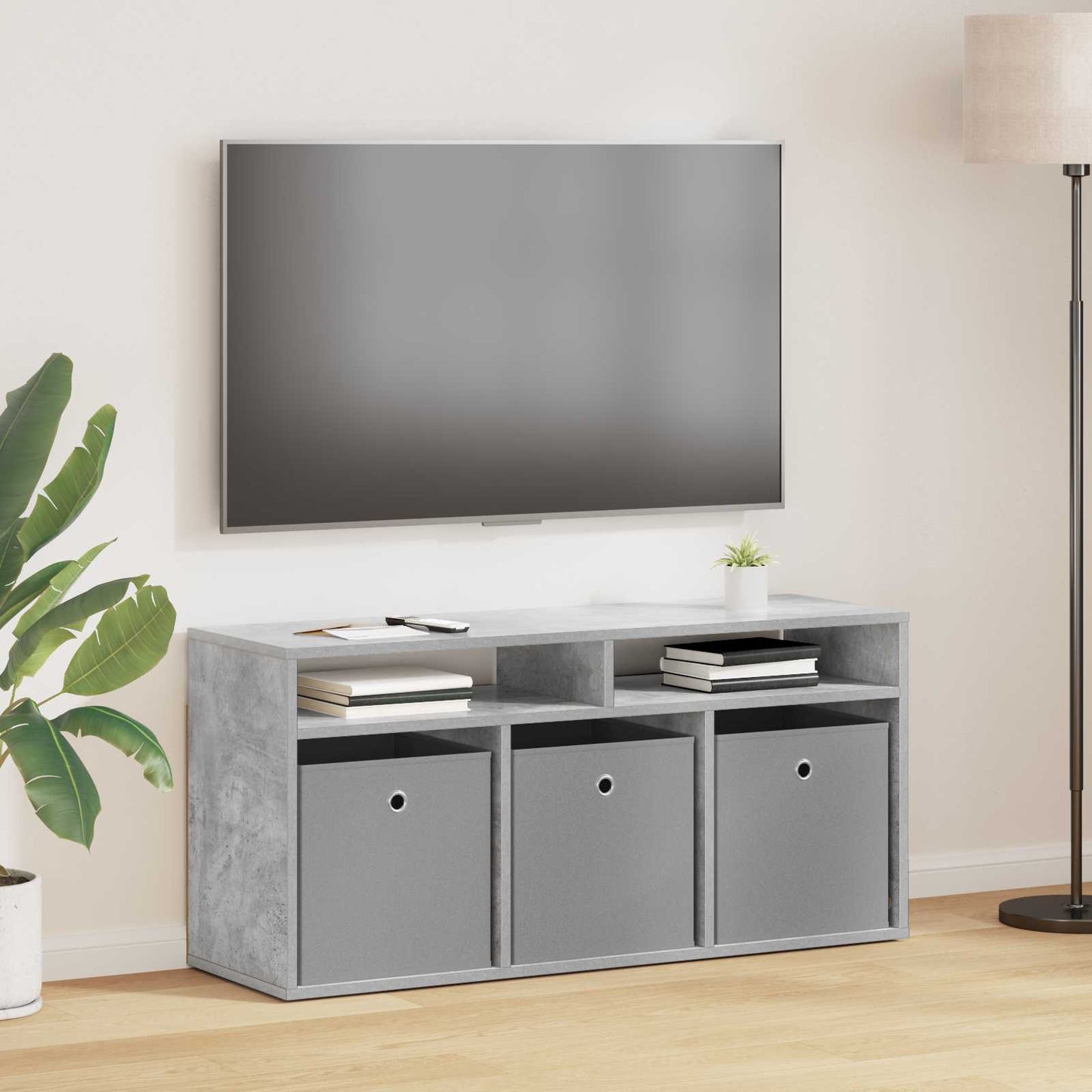 Laagkast met lade Beton Grijs 102 x 32 x 48,5 cm