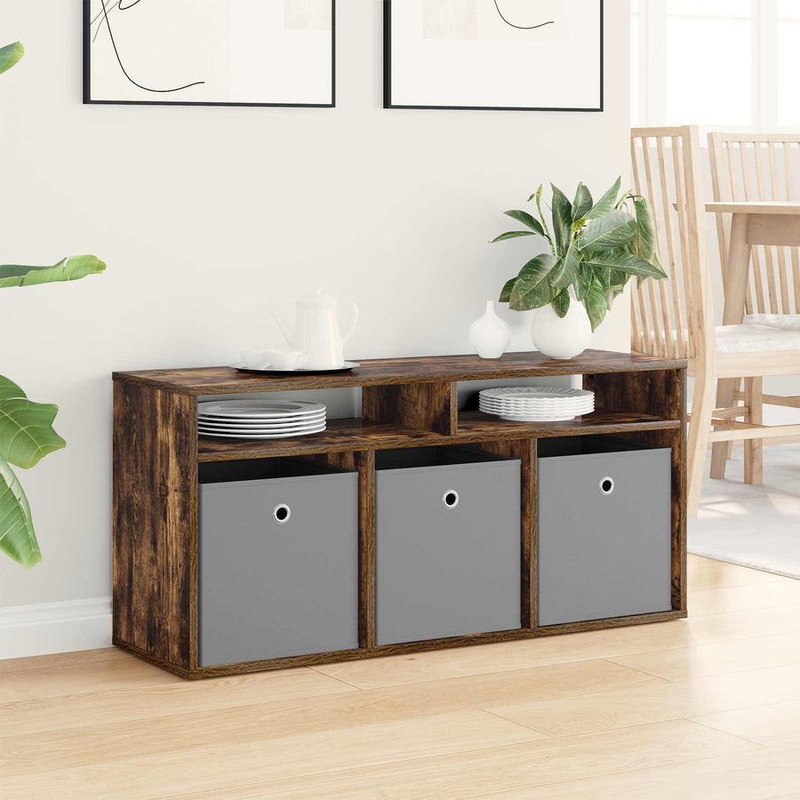 Laagkast met lade Gerookt eiken 102 x 32 x 48,5 cm
