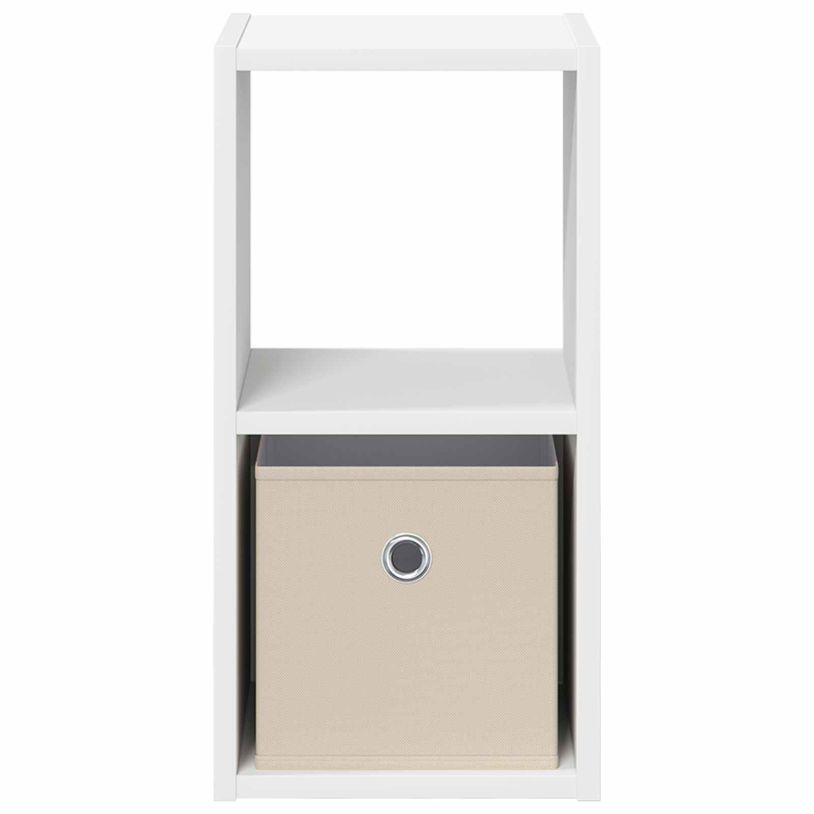 Nachtkastje met lade Wit 25,5 x 22 x 49,5 cm Bewerkt hout
