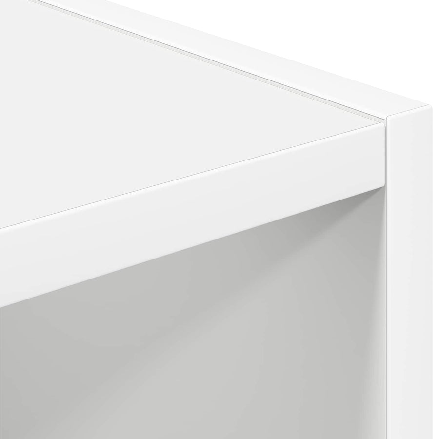 Nachtkastje met lade 2 pcs Wit 25,5 x 22 x 49,5 cm Bewerkt hout